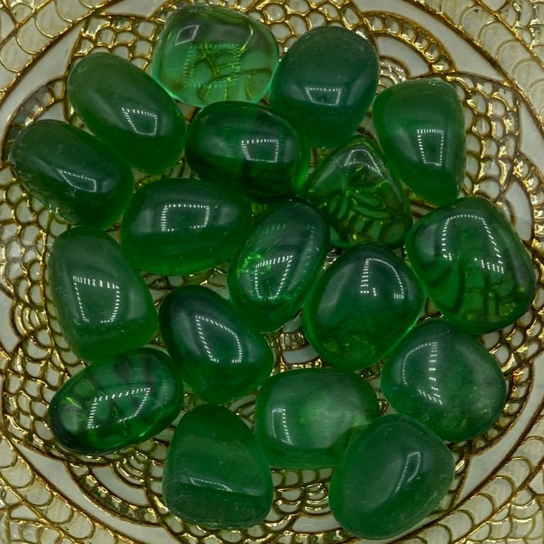 Green Obsidian Tumblestones Crystals