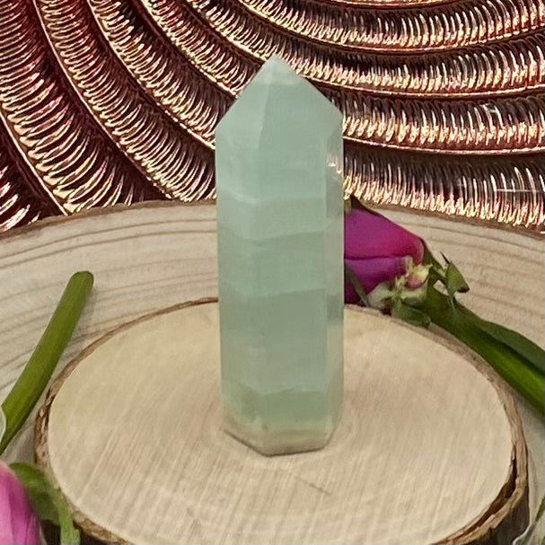 Green (Pistachio/Mint) Calcite Point - Vitality Crystals