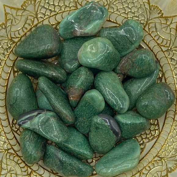 Green Quartz Tumblestones (South Africa) - Vitality & Healing Large Crystals