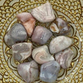 Grey & Pink Botswana Agate Tumblestones - Change & Balance Medium Crystals