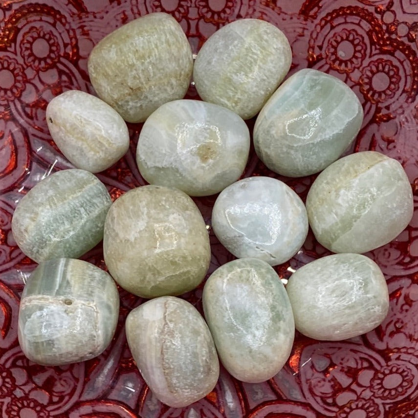 Pistachio Himalayan Calcite Tumblestones Crystals