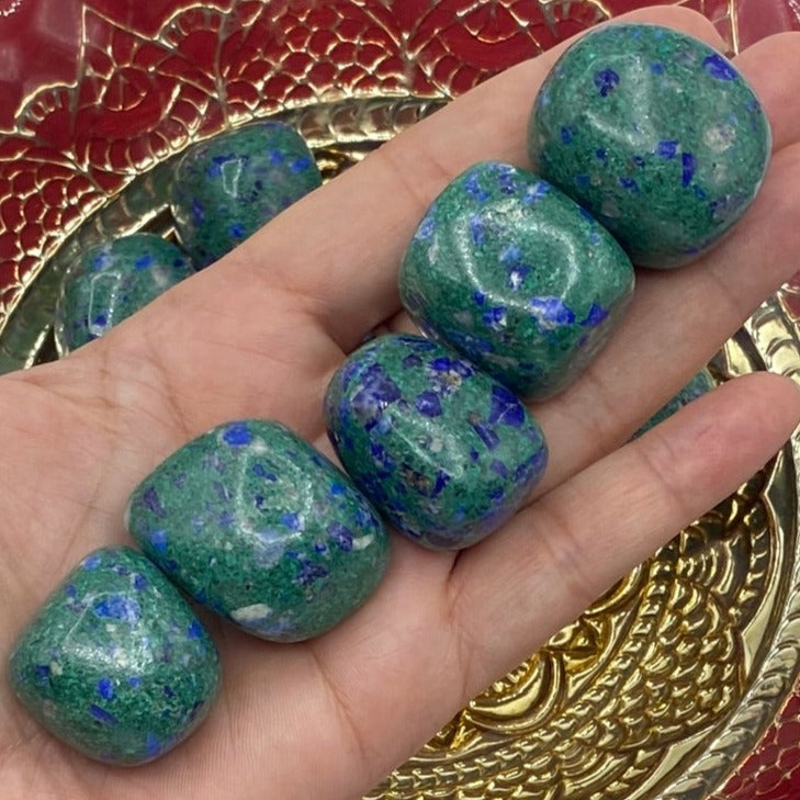 Lapis & Malachite Tumblestones Crystals