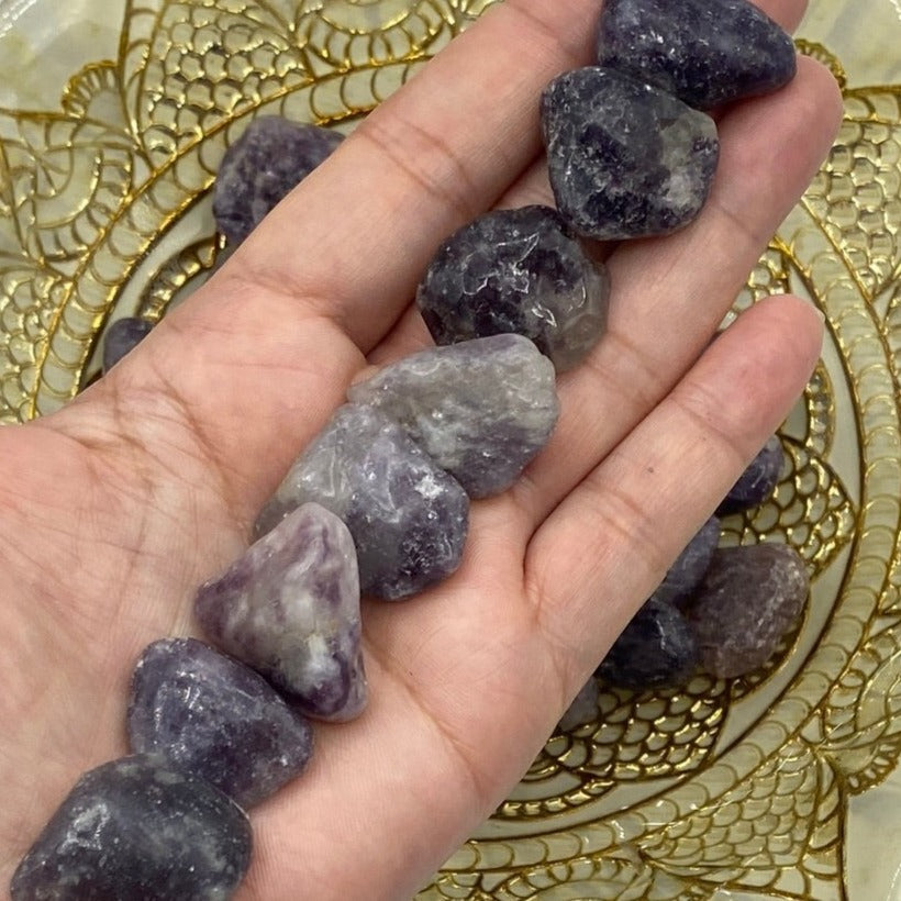 Lepidolite Tumblestones - Transmutation & Happiness Crystals
