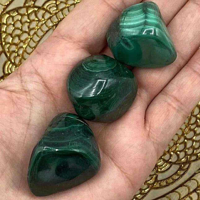 Malachite Tumblestones - Balance & Vitality Crystals
