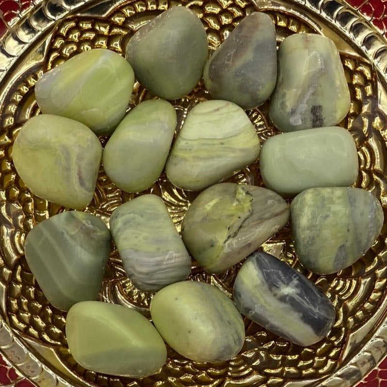 New Jade (Serpentine) Tumblestones - Balance & Vitality Crystals