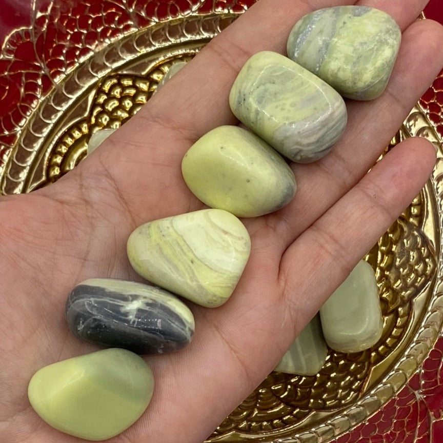 New Jade (Serpentine) Tumblestones - Balance & Vitality Crystals