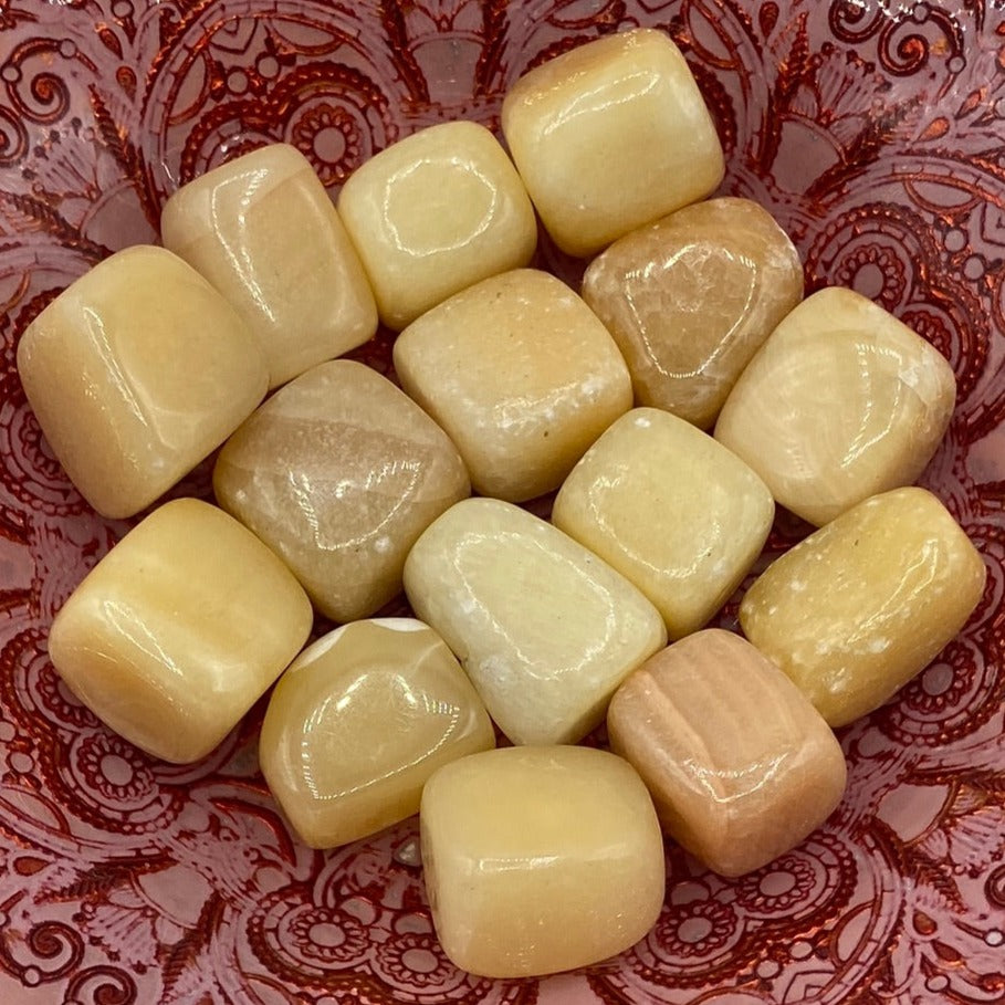Orange Calcite Tumblestones - Joy & Creativity Large Crystals