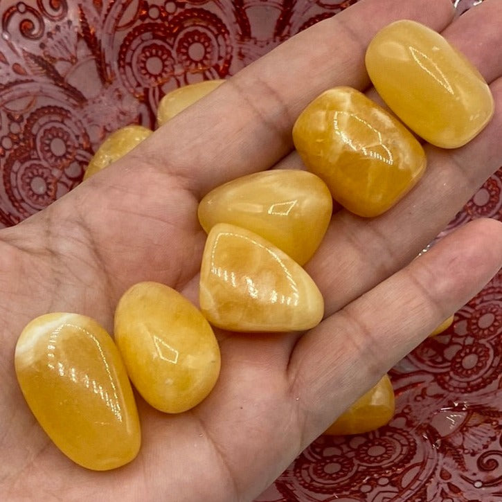 Orange Calcite Tumblestones - Joy & Creativity Crystals