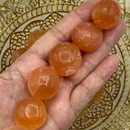 Orange Selenite Freeform Tumblestones - Joy & Creativity Crystals
