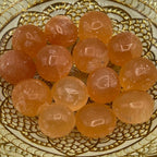 Orange Selenite Freeform Tumblestones - Joy & Creativity Medium Crystals