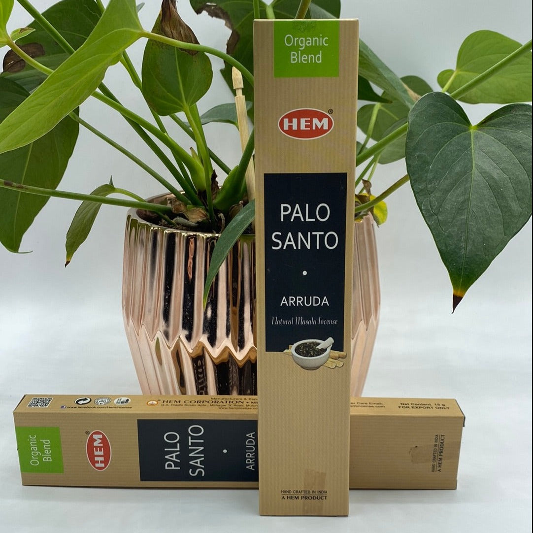 Organic Palo Santo & Masala Blends Incense Sticks Organic Palo Santo & Arruda Incense Sticks 10 sticks per pack Incense