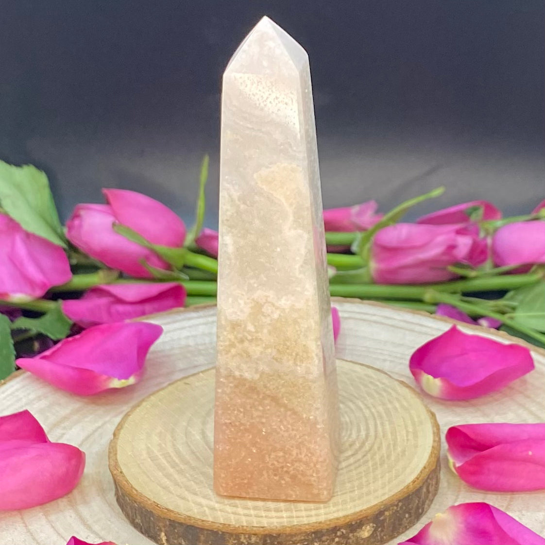 Pink Amethyst Obelisk - Emotional Healing & Wisdom 2- 11.8cm Crystals