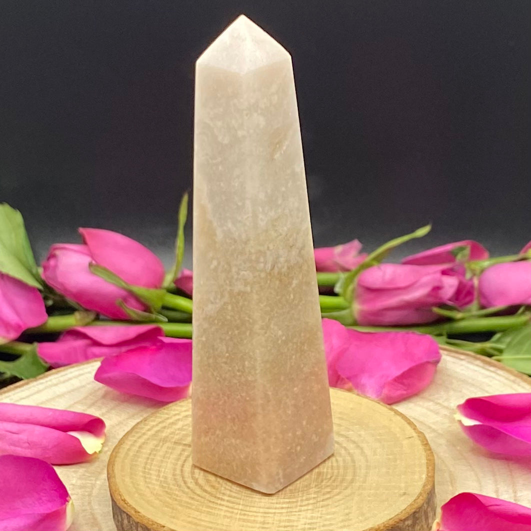 Pink Amethyst Obelisk - Emotional Healing & Wisdom Crystals