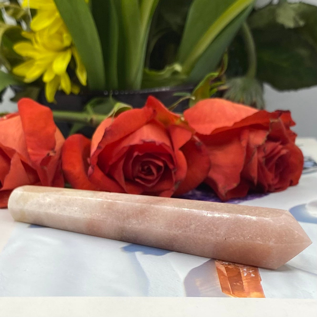 Pink Amethyst Wand 11.5cm Crystals