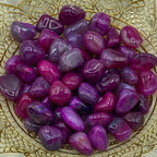 Pink Coloured Agate Tumblestones - Emotional Balance & Love Medium Crystals
