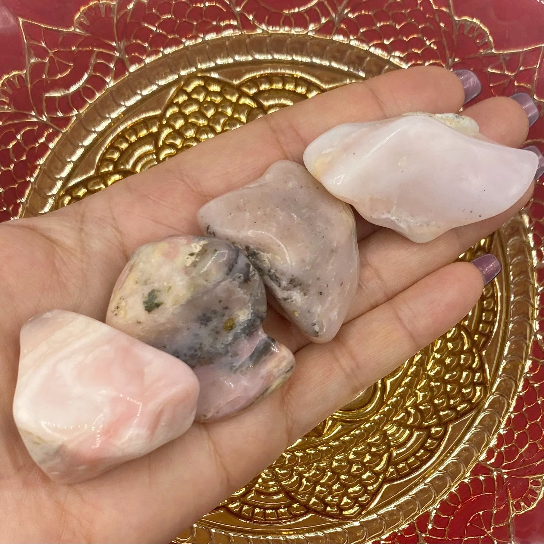 Pink Opal Tumblestones Crystals