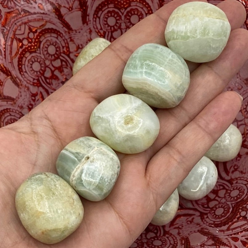 Pistachio Himalayan Calcite Tumblestones Crystals