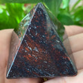 Poppy Jasper Pyramid - Vitality & Spiritual Perception 4cm Crystals