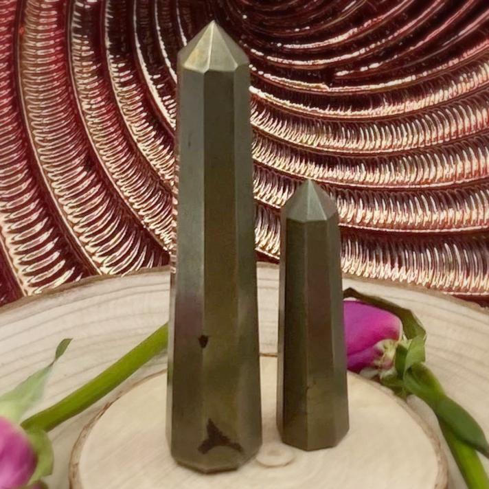 Pyrite Polished Point - Success & Prosperity Crystals
