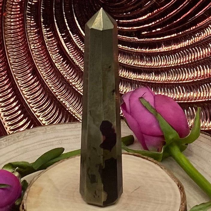 Pyrite Polished Point - Success & Prosperity 2- 10.5cm Crystals