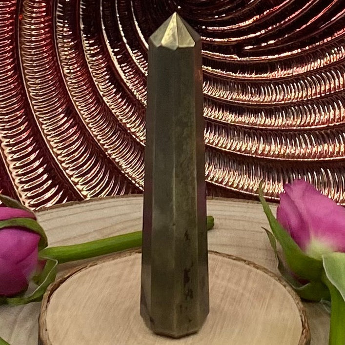 Pyrite Polished Point - Success & Prosperity Crystals