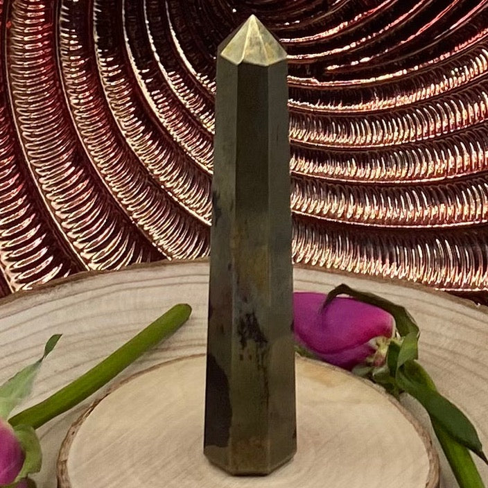 Pyrite Polished Point - Success & Prosperity Crystals