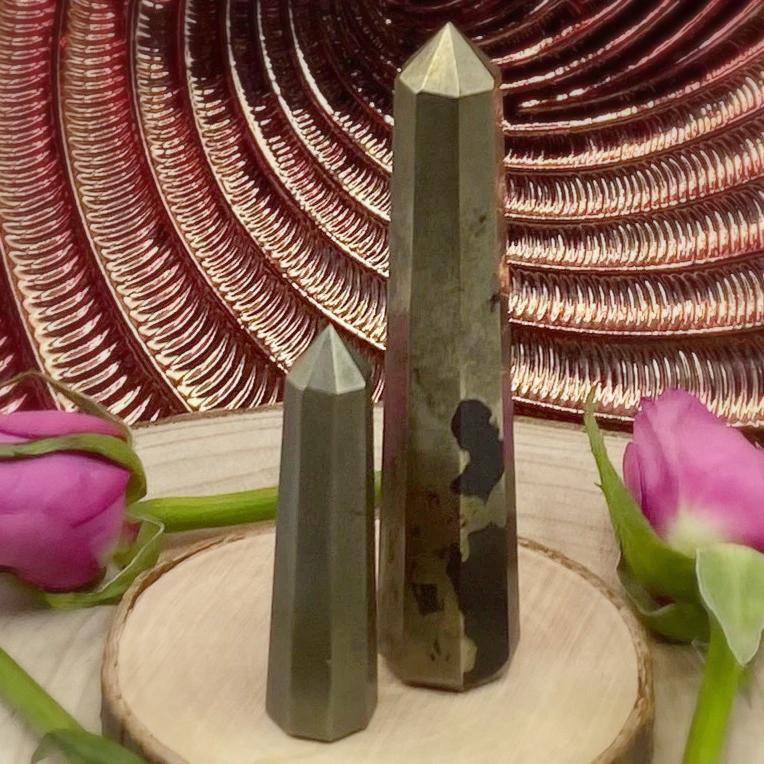 Pyrite Polished Point - Success & Prosperity Crystals