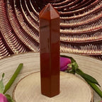 Red Jasper Polished Point - Vitality & Protection Crystals