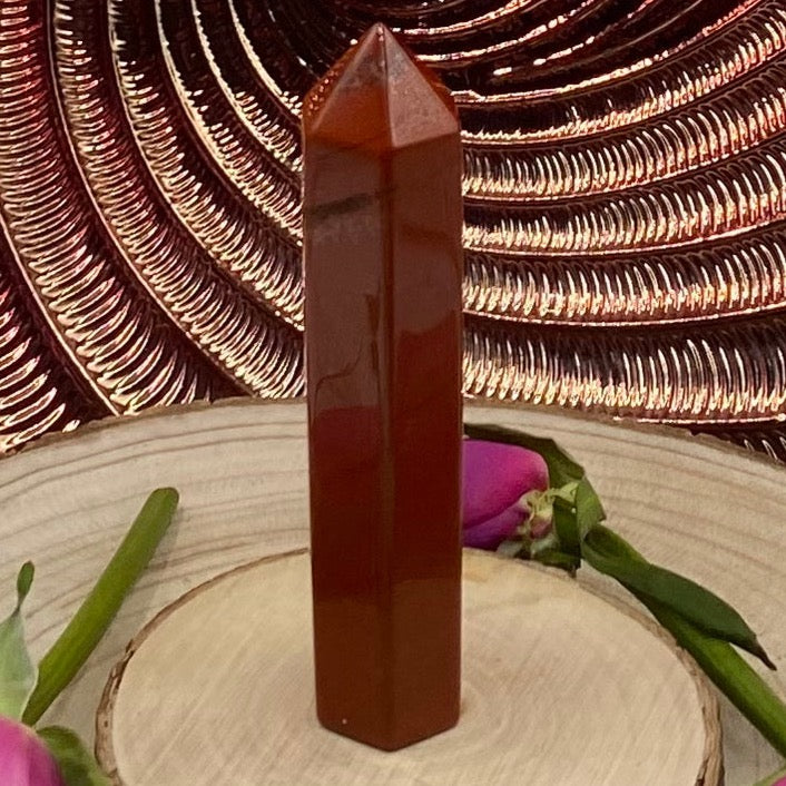 Red Jasper Polished Point - Vitality & Protection Crystals