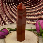 Red Jasper Polished Point - Vitality & Protection Crystals