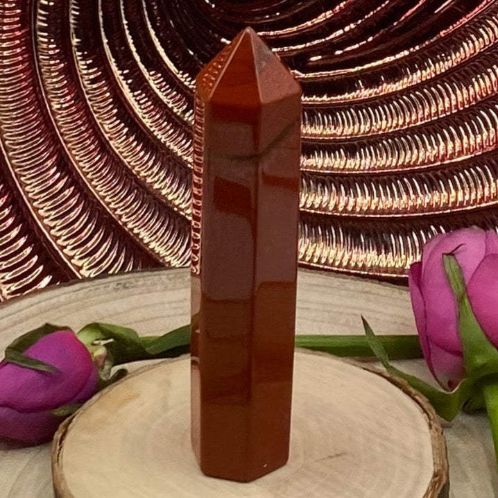 Red Jasper Polished Point - Vitality & Protection Crystals