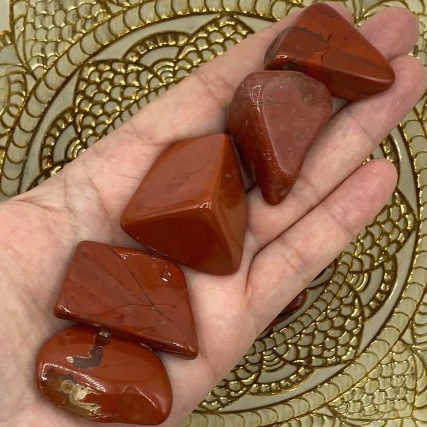 Red Jasper Tumblestones - Vitality & Protection Crystals