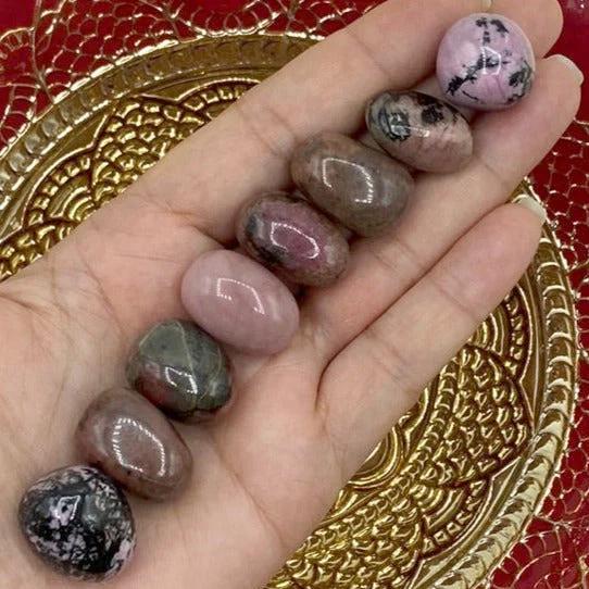 Rhodonite Tumblestones - Emotional Healing & Self-Confidence Crystals