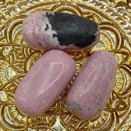 Rhodonite Tumblestones - Emotional Healing & Self-Confidence Large Crystals