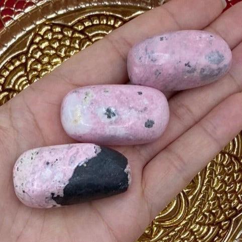 Rhodonite Tumblestones - Emotional Healing & Self-Confidence Crystals