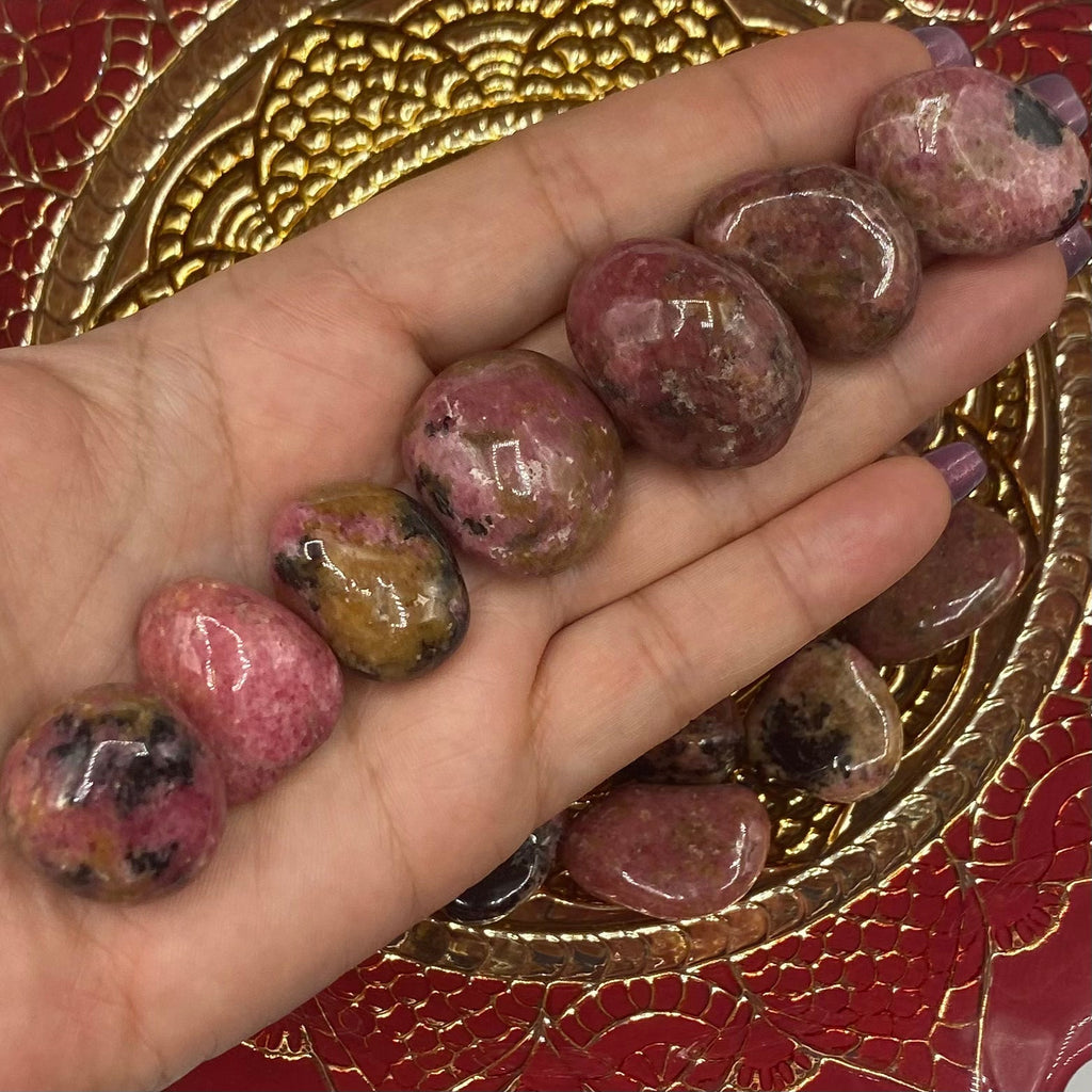 Rhodonite Tumblestones - Emotional Healing & Self-Confidence Crystals