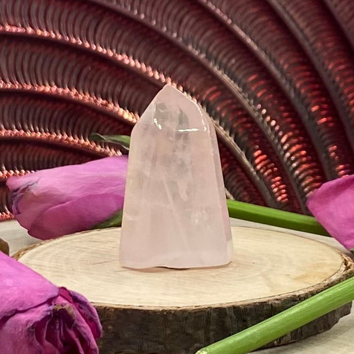 Rose Quartz Polished Point - Universal & Unconditional Love 2- 4.47cm Crystals