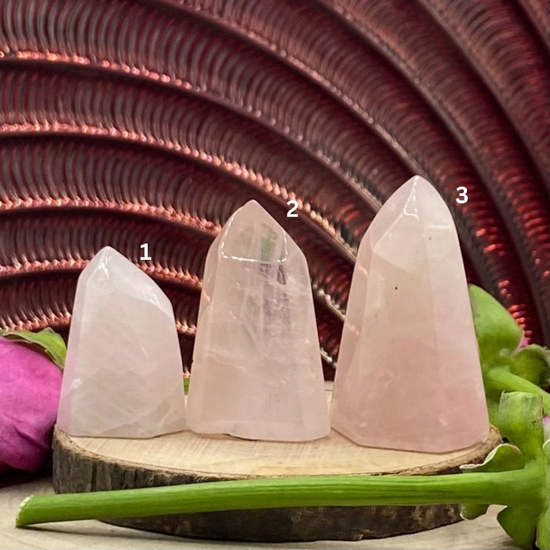 Rose Quartz Polished Point - Universal & Unconditional Love Crystals