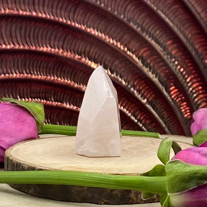 Rose Quartz Polished Point - Universal & Unconditional Love Crystals