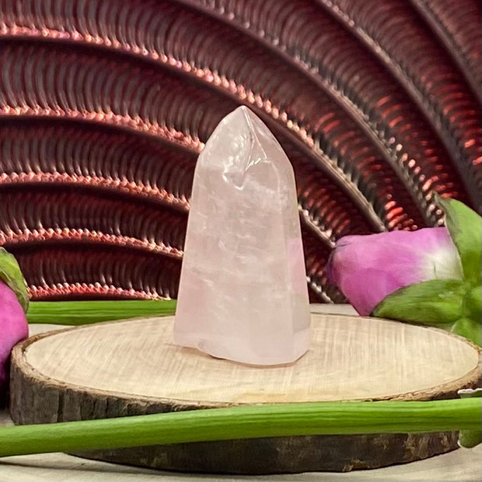 Rose Quartz Polished Point - Universal & Unconditional Love Crystals