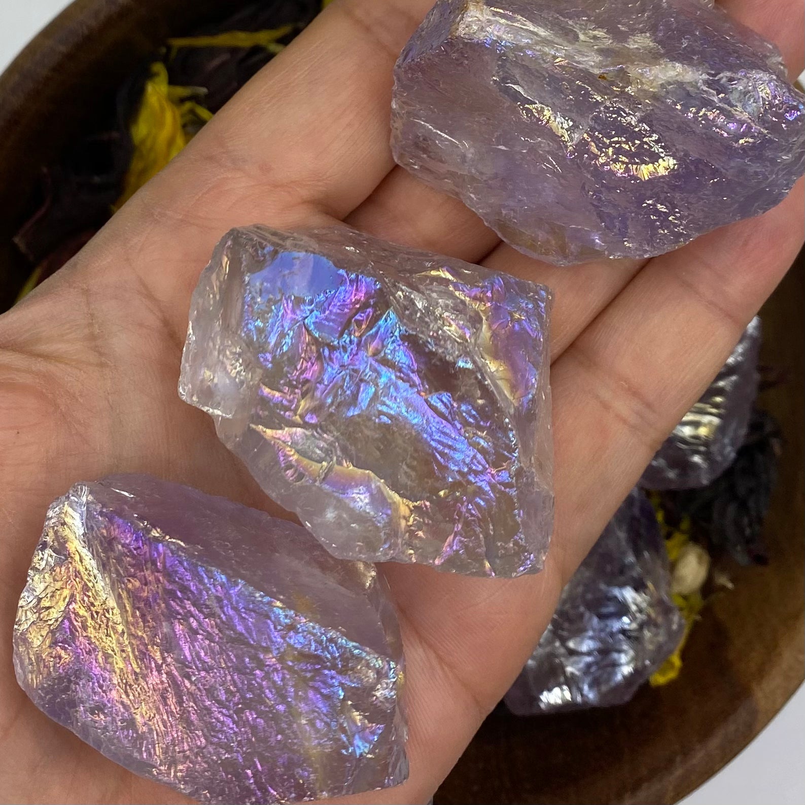 Rough Amethyst Aura Quartz Chunk - Spirituality & Transmutation Crystals