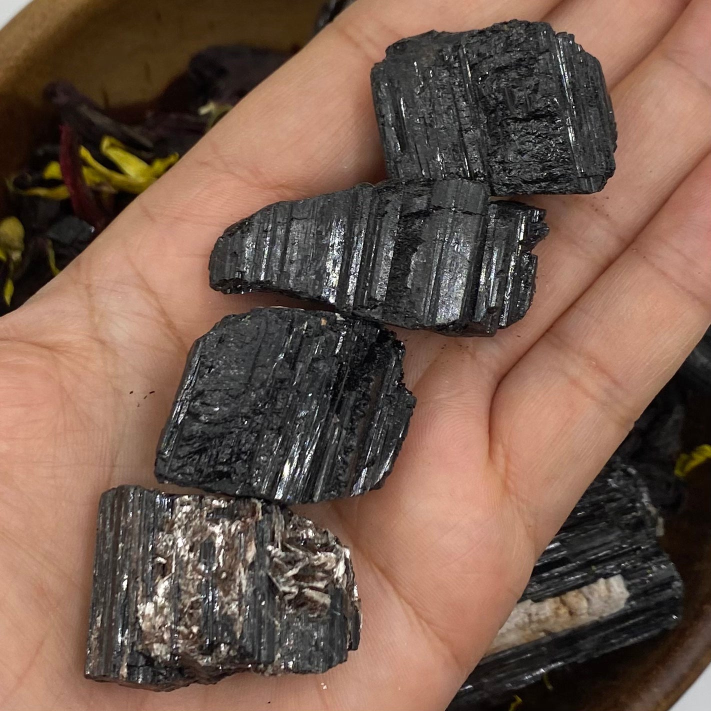 Rough Black Tourmaline Chunk - Energetic Protection 2- 20g-40g Crystals