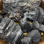 Rough Black Tourmaline Chunk - Energetic Protection Crystals