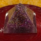 Ruby Orgonite Pyramid 4cm Crystals