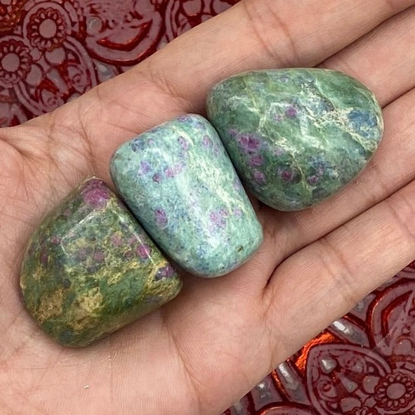 Ruby in Fuchsite Tumblestones Crystals