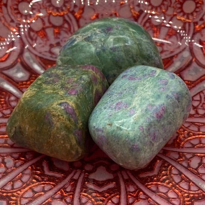 Ruby in Fuchsite Tumblestones Crystals