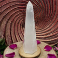 Selenite Hex Base Point - Cleansing & Purification 18cm Crystals
