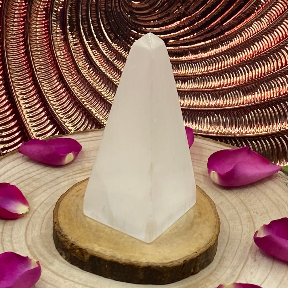 Selenite Obelisk - Cleansing & Purification Crystals