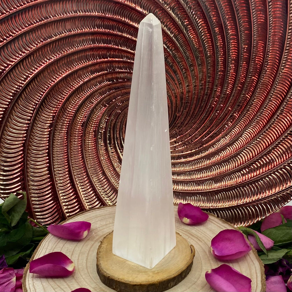 Selenite Obelisk - Cleansing & Purification Crystals