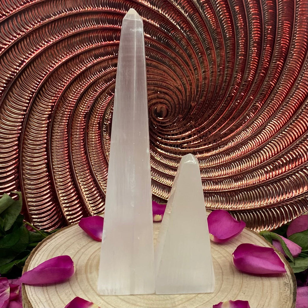 Selenite Obelisk - Cleansing & Purification Crystals